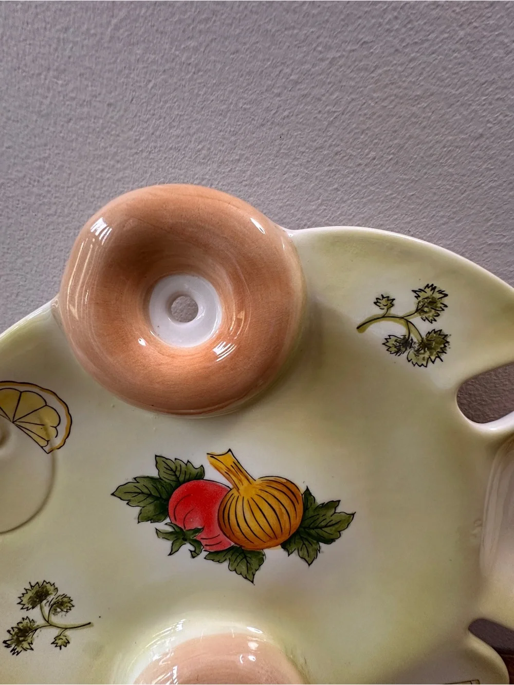 Rare Vintage MCM Ceramic Fish Serving Platter – Bagels, Lox & Cheese Tray
